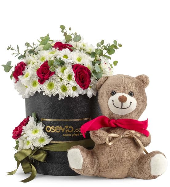 Montenero Kutuda Mutlu Ayıcık ve Papatyalı Güller