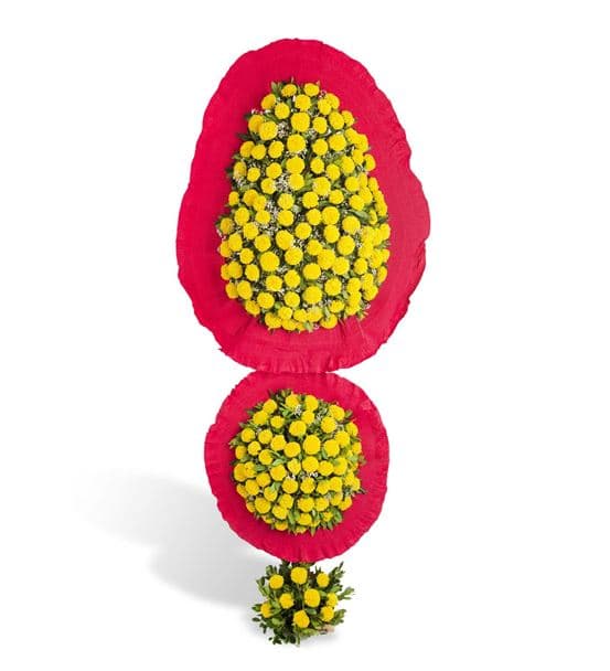 Renkli Kutlama Çift Katlı Cinya Çelengi