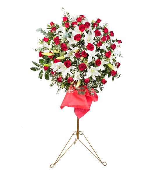 Sevgi Gülümsemesi Ferforje Çiçek Aranjmanı