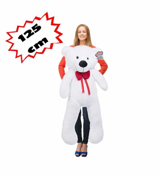 Sevimli Mi Sevimli 125 Cm Papyonlu Kahve Peluş Ayı